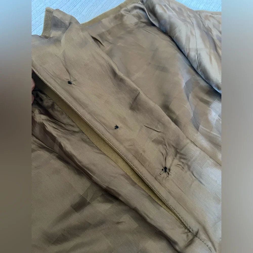 Burberry Brown Wool Cashmere Coat Caban USA 12 - Picture 9 of 16